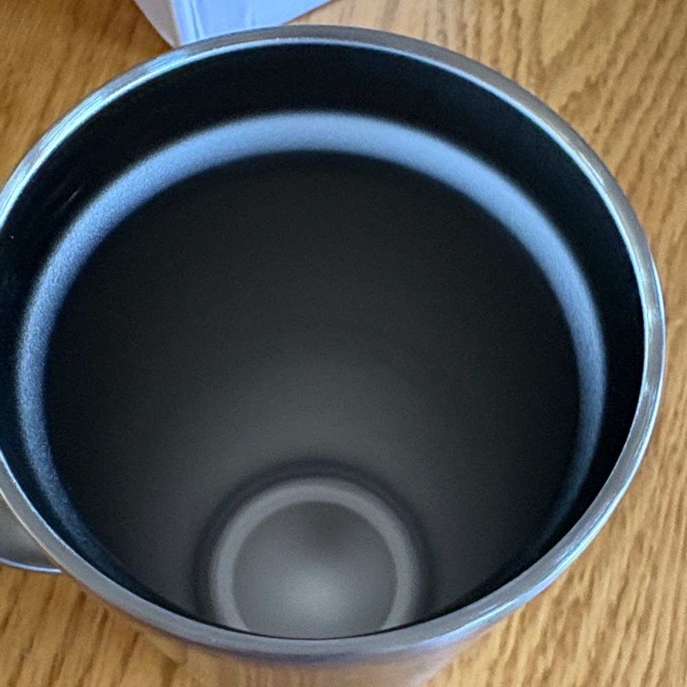 Stainless Steel Travel Mug with Handle - Silver 16oz New - Picture 4 of 4